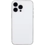 Capac Spate Sticla iPhone 14 Pro Max OEM (No Logo) (Silver) - imagine 2