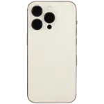 Capac Spate Sticla iPhone 14 Pro OEM (No Logo) (Gold) - imagine 2