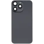 Capac Spate Sticla iPhone 15 Pro Max OEM (No Logo) (Black Titanium) - imagine 2