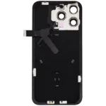 Capac Spate Sticla iPhone 15 Pro Max OEM (No Logo) (Black Titanium) - imagine 3