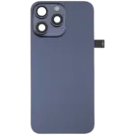 Capac Spate Sticla iPhone 15 Pro Max OEM (No Logo) (Blue Titanium) - imagine 2
