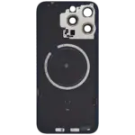 Capac Spate Sticla iPhone 15 Pro Max OEM (No Logo) (Blue Titanium) - imagine 3