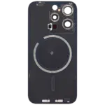 Capac Spate Sticla iPhone 15 Pro OEM (No Logo) (White Titanium) - imagine 3