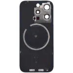 Capac Spate Sticla iPhone 15 Pro OEM (No Logo) (Blue Titanium) - imagine 3