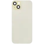 Capac Spate Sticla iPhone 15 Plus OEM (No Logo) (Yellow) - imagine 2