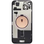 Capac Spate Sticla iPhone 15 Plus OEM (No Logo) (Black) - imagine 3