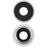 Sticla Camera Spate Cu Suport Si Ramă iPhone 16e Premium (White) - imagine 5