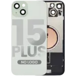 Capac Spate Sticla iPhone 15 Plus OEM (No Logo) (Green) - imagine 4