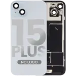 Capac Spate Sticla iPhone 15 Plus OEM (No Logo) (Blue) - imagine 4