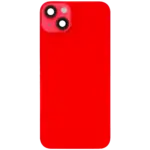Capac Spate Sticla iPhone 14 Plus OEM (No Logo) (Red) - imagine 2
