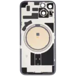 Capac Spate Sticla iPhone 14 OEM (No Logo) (Purple) - imagine 3