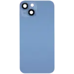 Capac Spate Sticla iPhone 14 OEM (No Logo) (Blue) - imagine 3