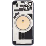 Capac Spate Sticla iPhone 14 OEM (No Logo) (Blue) - imagine 4