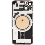 Capac Spate Sticla iPhone 14 OEM (No Logo) (Red) - imagine 4