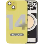 Capac Spate Sticla iPhone 14 OEM (No Logo) (Yellow) - imagine 4