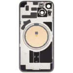 Capac Spate Sticla iPhone 14 OEM (No Logo) (Yellow) - imagine 3