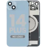 Capac Spate Sticla iPhone 14 Plus OEM (No Logo) (Blue) - imagine 4