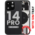 Capac Spate Sticla iPhone 14 Pro OEM (No Logo) (Space Black) - imagine 4