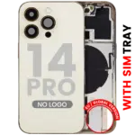 Capac Spate Sticla iPhone 14 Pro OEM (No Logo) (Gold) - imagine 4