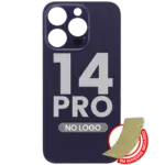 Capac Spate Sticla iPhone 14 Pro (No Logo) (Dep Purple) - imagine 3