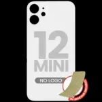 Capac Spate Sticla iPhone 12 Mini (No Logo) (White) - imagine 3