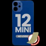 Capac Spate Sticla iPhone 12 Mini (No Logo) (Blue) - imagine 3