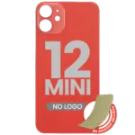 Capac Spate Sticla iPhone 12 Mini (No Logo) (Red) - imagine 3