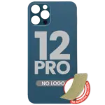 Capac Spate Sticla iPhone 12 Pro (No Logo) (Pacific Blue) - imagine 3