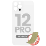 Capac Spate Sticla iPhone 12 Pro (No Logo) (Silver) - imagine 2