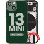 Capac Spate Sticla iPhone 13 Mini OEM (No Logo) (Green) - imagine 4