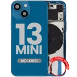 Capac Spate Sticla iPhone 13 Mini OEM (No Logo) (Blue) - imagine 4