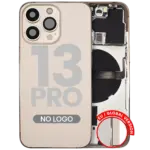 Capac Spate Sticla iPhone 13 Pro OEM (No Logo) (Gold) - imagine 4