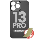 Capac Spate Sticla iPhone 13 Pro (No Logo) (Graphite) - imagine 3