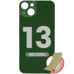 Capac Spate Sticla iPhone 13 (No Logo) (Green) - imagine 3