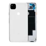 Capac Spate Sticla Google Pixel 4A 5G Service Pack Original (White)