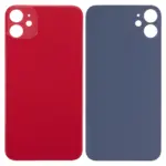 Capac Spate Sticla iPhone 11 (No Logo) (Red)