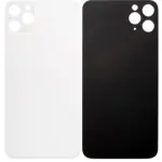 Capac Spate Sticla iPhone 11 Pro Max (No Logo) (Silver)