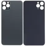 Capac Spate Sticla iPhone 11 Pro Max (No Logo) (Space Gray)