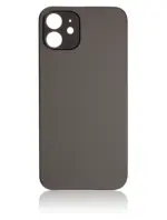 Capac Spate Sticla iPhone 12 (No Logo) (Black)