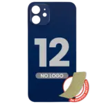 Capac Spate Sticla iPhone 12 (No Logo) (Blue)
