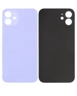 Capac Spate Sticla iPhone 12 (No Logo) (Purple)