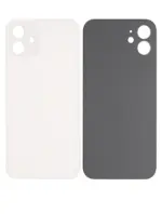 Capac Spate Sticla iPhone 12 (No Logo) (White)