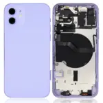 Capac Spate Sticla iPhone 12 OEM (No Logo) (Purple)