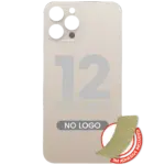 Capac Spate Sticla iPhone 12 Pro Max (No Logo) (Gold)