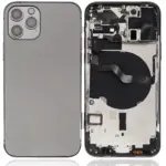 Capac Spate Sticla iPhone 12 Pro OEM (No Logo) (Graphite)