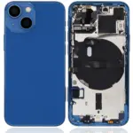 Capac Spate Sticla iPhone 13 Mini OEM (No Logo) (Blue)