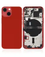Capac Spate Sticla iPhone 13 Mini OEM (No Logo) (Red)