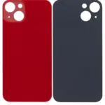 Capac Spate Sticla iPhone 13 (No Logo) (Red)