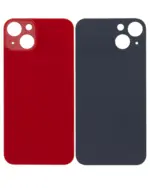 Capac Spate Sticla iPhone 13 (No Logo) (Red)