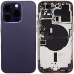 Capac Spate Sticla iPhone 14 Pro (No Logo) (Deep Purple)